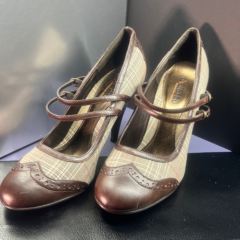 Unlisted, Plaid High Heels, Size 8